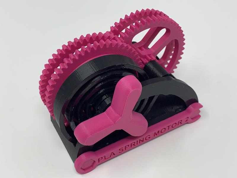 PLA Spring Motor Demonstrator 2