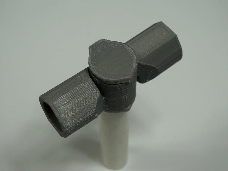 Adjustable 3-Way Elbow, 1/2" PVC Pipe Fitting