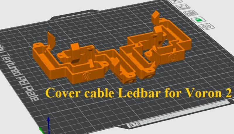 cover cable led bar for voron 2.4