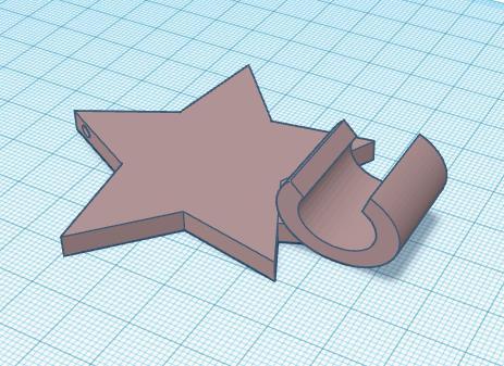 Phone holder star + key chain