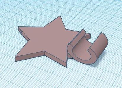 Phone holder star + key chain