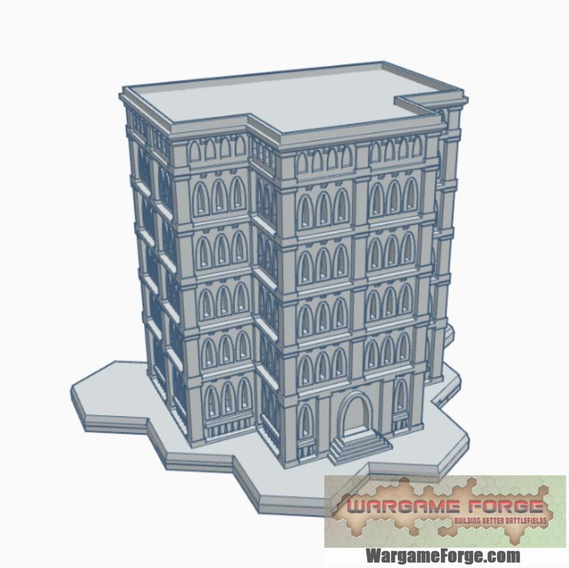 Gothic Building 64 with Hex Base GHB064