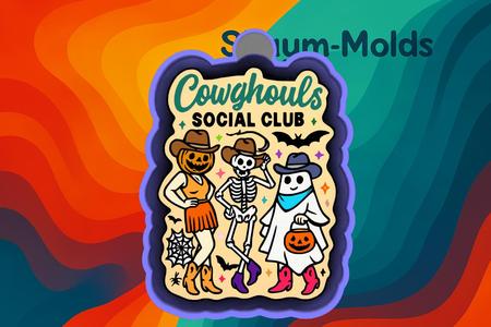 🪦🎃 Cowghouls Social Club – Freshie, Ornament, Resin & Candle Mold