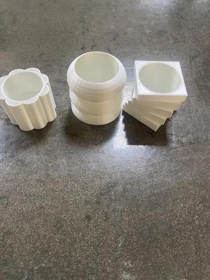 abstract plant pots