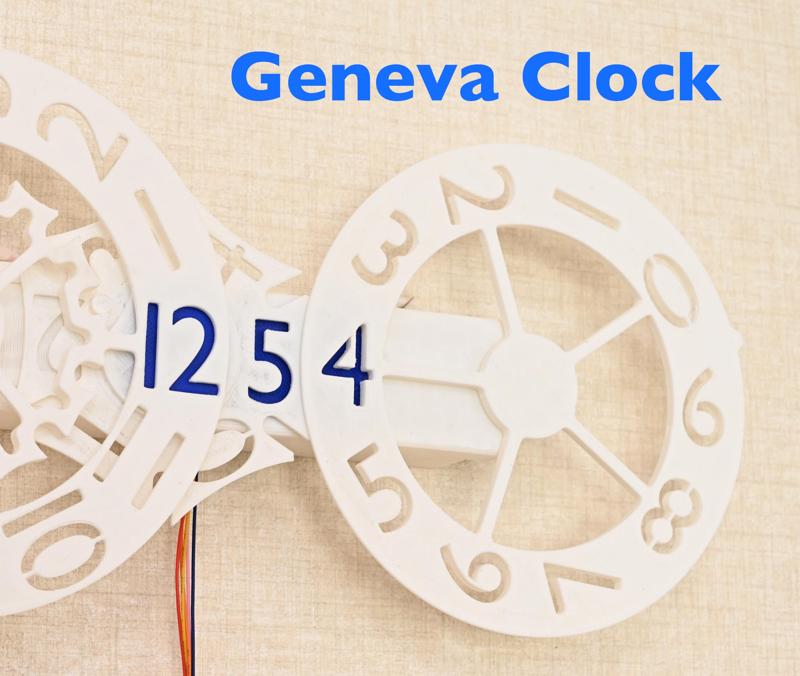 Digital Geneva Clock