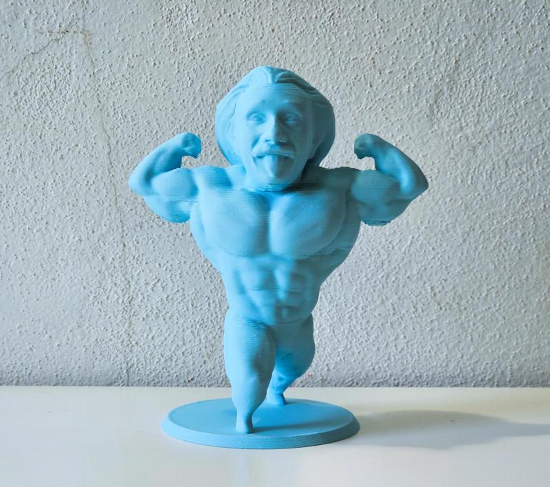Albert Einstein buffed figure