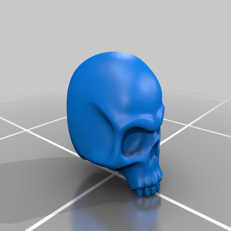 Skull Figure Mast Head with supports