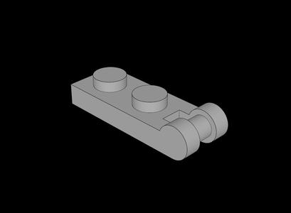 Lego Compatible (60478.dat) Plate  1 x  2 with Handle on End