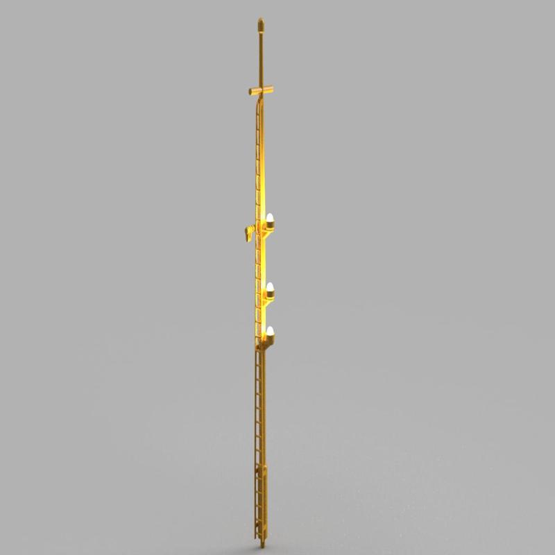 Front ship mast