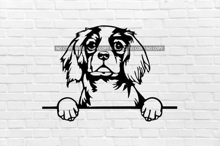 Cavalier King Charles dog wall decoration