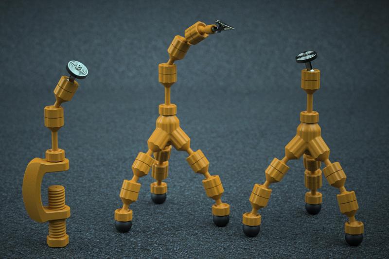 MultiLink 12: Modular Articulated Arm with Joint, Tripod, and Clamp Options