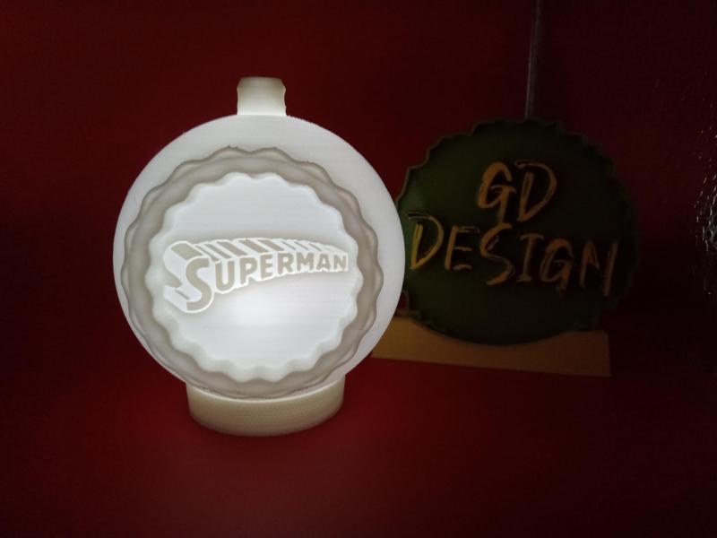 Superman CHRISTMAS ORNAMENT LIGHT