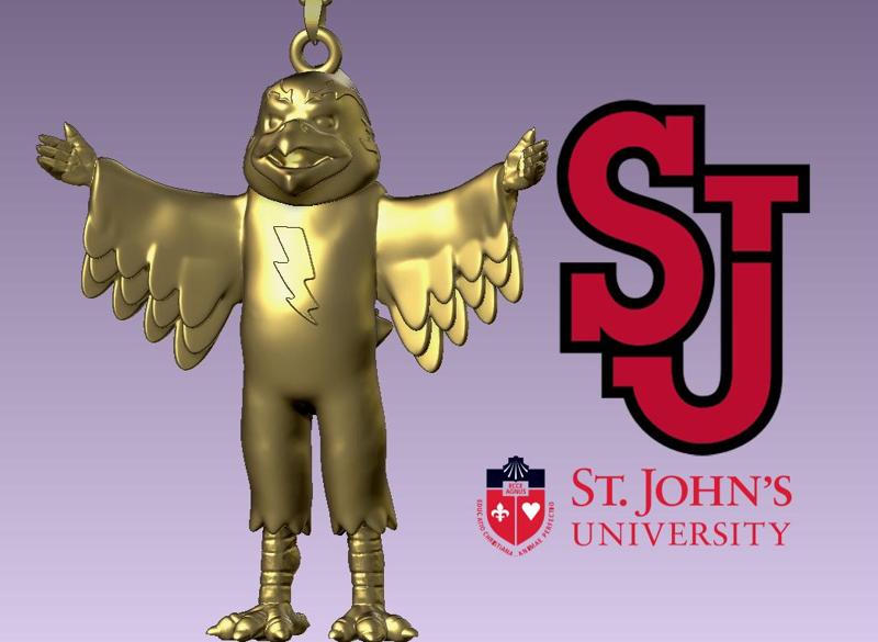 NCAA - Necklaces ST JOHNS UNIVERSITY - Hanging Figurine - 3D print