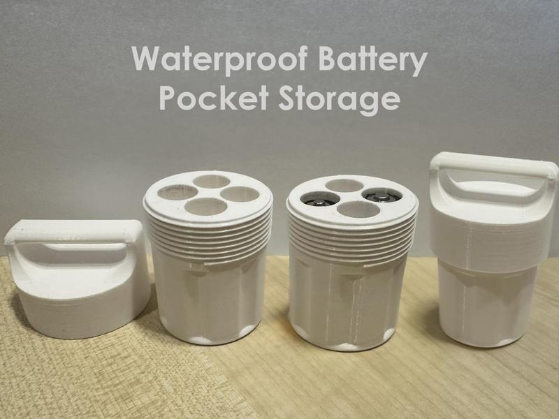 Waterproof Battery Container Pill Storage