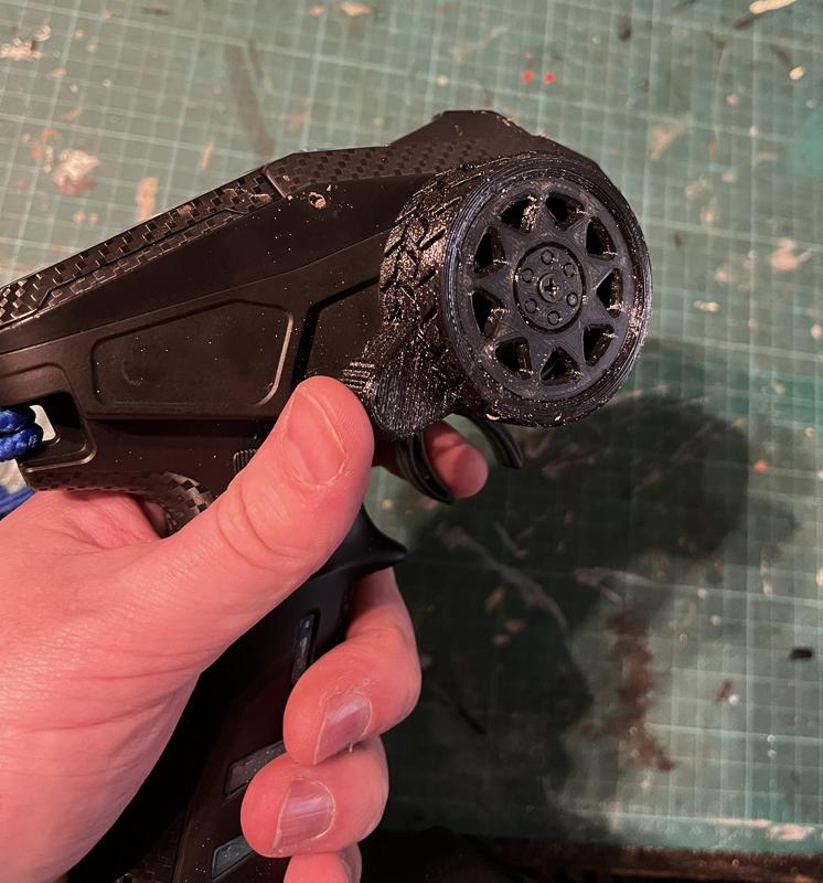 X8e transmitter steering wheel