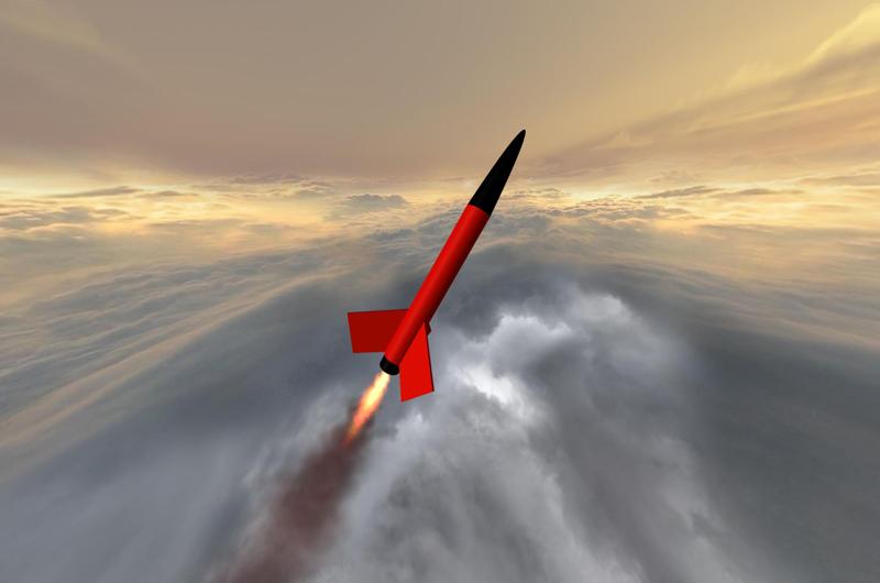 Red Max Mini Flying Model Rocket