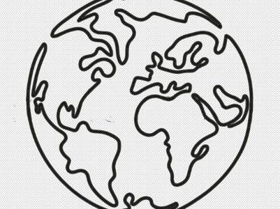 World Globe wall art