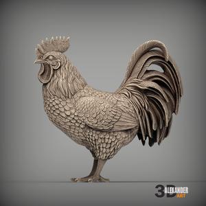 Rooster 3D print model