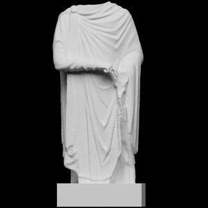 Headless statue depicting an emperor