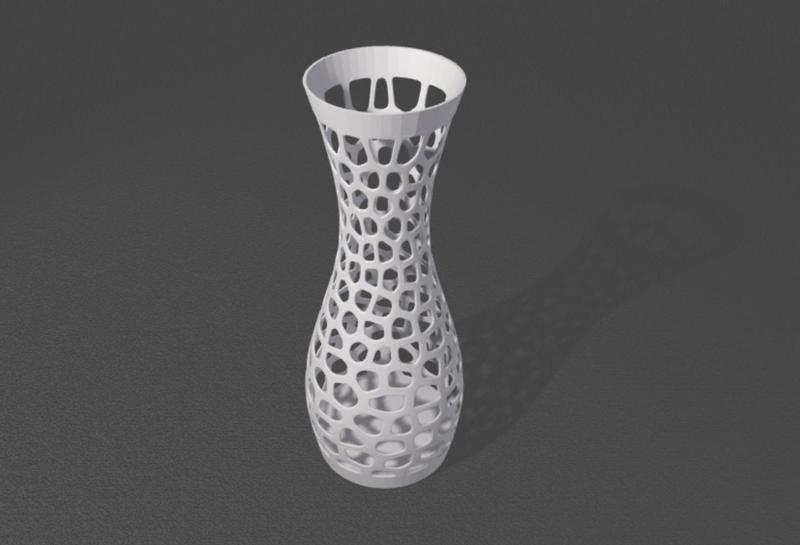 Vase voronoi (Jarrón voronoi)