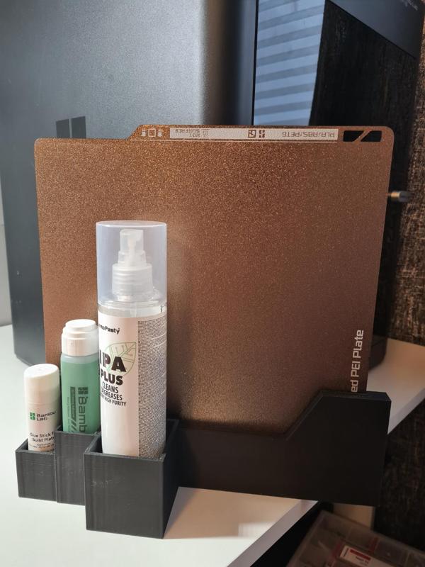 Plate, glue and IPA holder