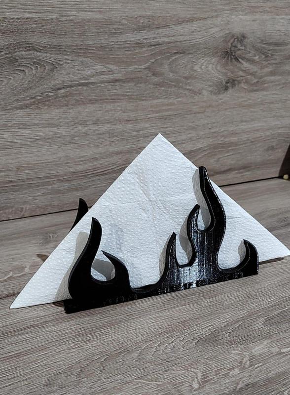 napkin ring on fire