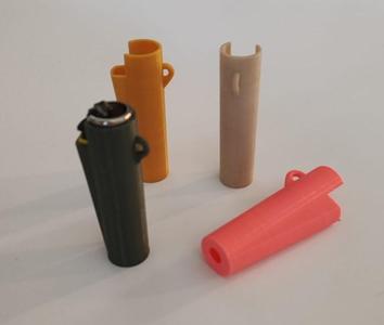 Clipper lighter cover case with hanger