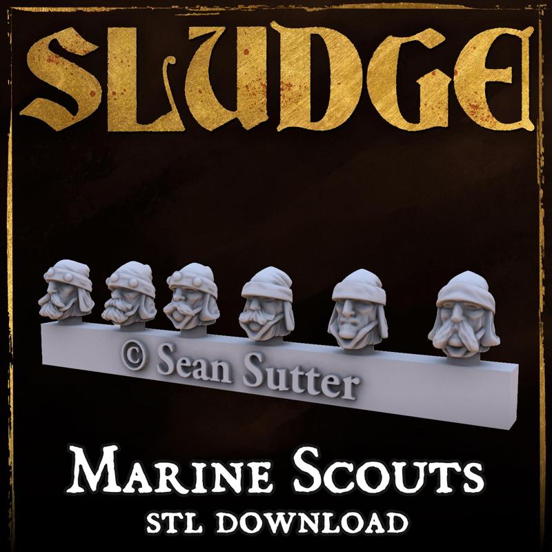SLUDGE Royal Marine Scout Conversion Heads