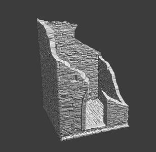 Small medieval tower ruin