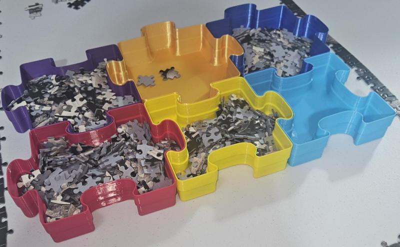 Puzzle Sorting Trays - All Shapes