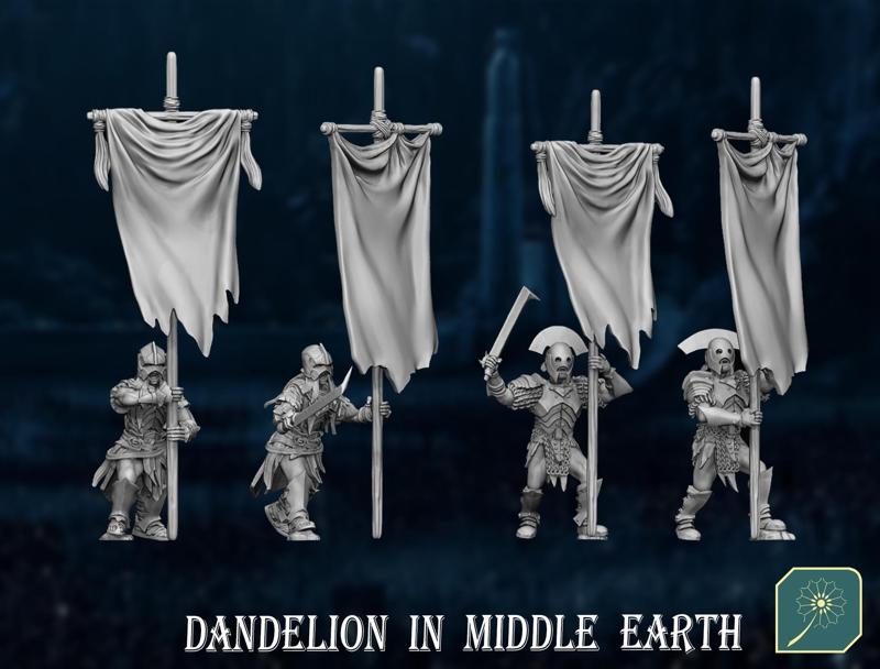 Half Orc Bannerman and Drummer