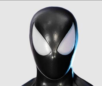 classic black suit faceshell (marvels spider man 2)