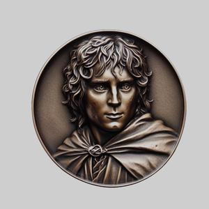 Frodo Baggins Lord of Rings Medallion for CNC Router Laser & 3D Printer