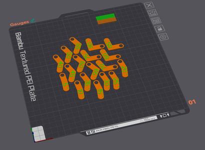 5-90 degree small gauges multicolor