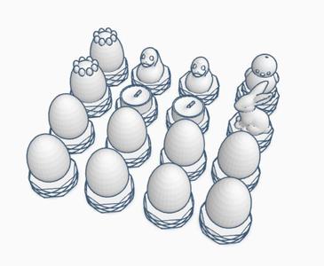 Easter Themed Chess Pieces