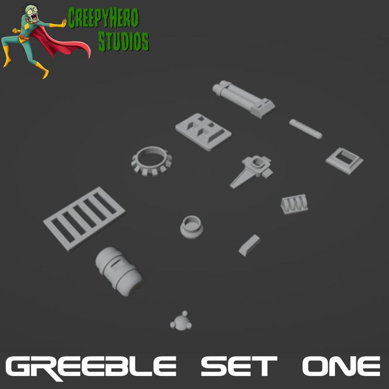 Science Fiction Greeble One Set