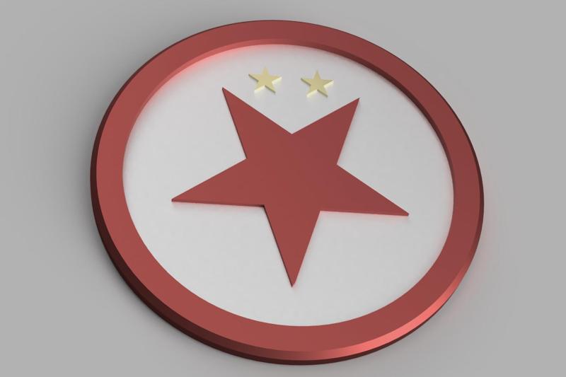 Slavia Praha Air hockey puck