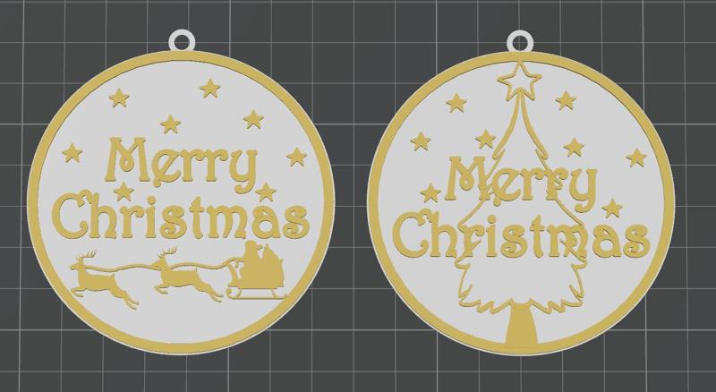Merry Christmas ornaments