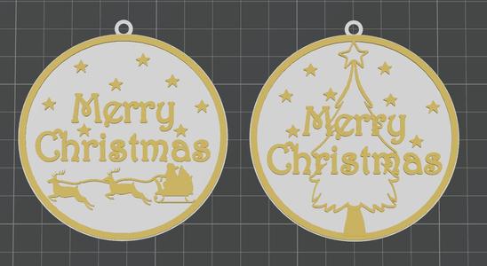 Merry Christmas ornaments