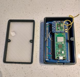 Enclosure for PicoW and RFM69HCW hosted on ElectroCookie PCB
