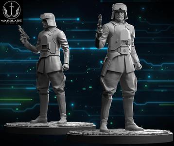 star wars shatterpoint imperial officer presupported included