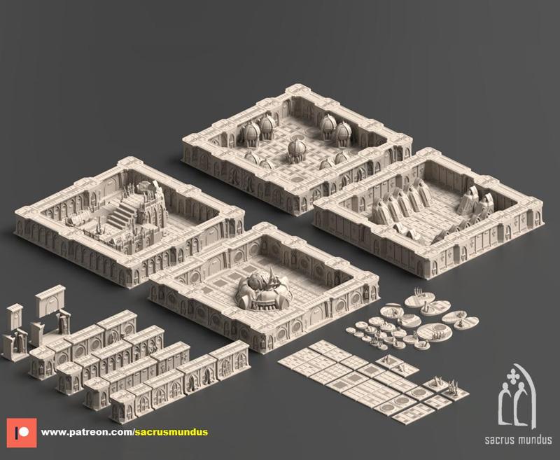 Research Facility Outbreak. 3D Printing Designs Bundle. Tyranid / Scifi / Xenos Buildings. Terrain and Scenery for Wargames