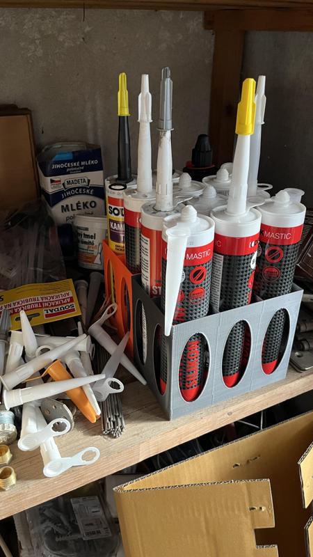 stojan na tuby silikonu a jiných tmelů, silicon tube holder