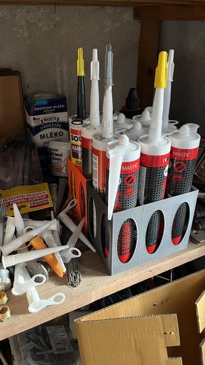 stojan na tuby silikonu a jiných tmelů, silicon tube holder