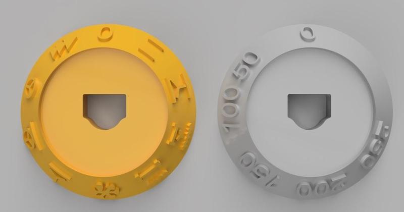 Pokretlo temperatury i funkcji do kuchenki Mastercook.