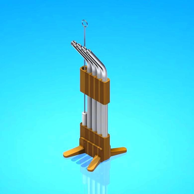 Reusable straw holder