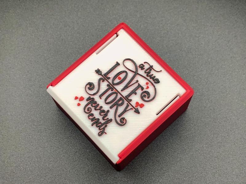 Valentine's Day Gift Box with Sliding lid