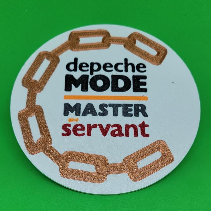 Depeche Mode Coaster [Master and Servant] Multipass Multicolor