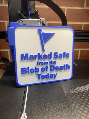 Marked safe coaster
