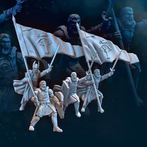 4x High Human Commander | High Humans | Davale Games | Fantasy